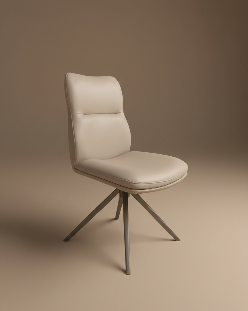 Ritz Light Taupe PU Dining Chair