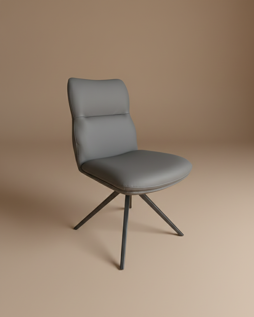 Ritz Grey PU Dining Chair