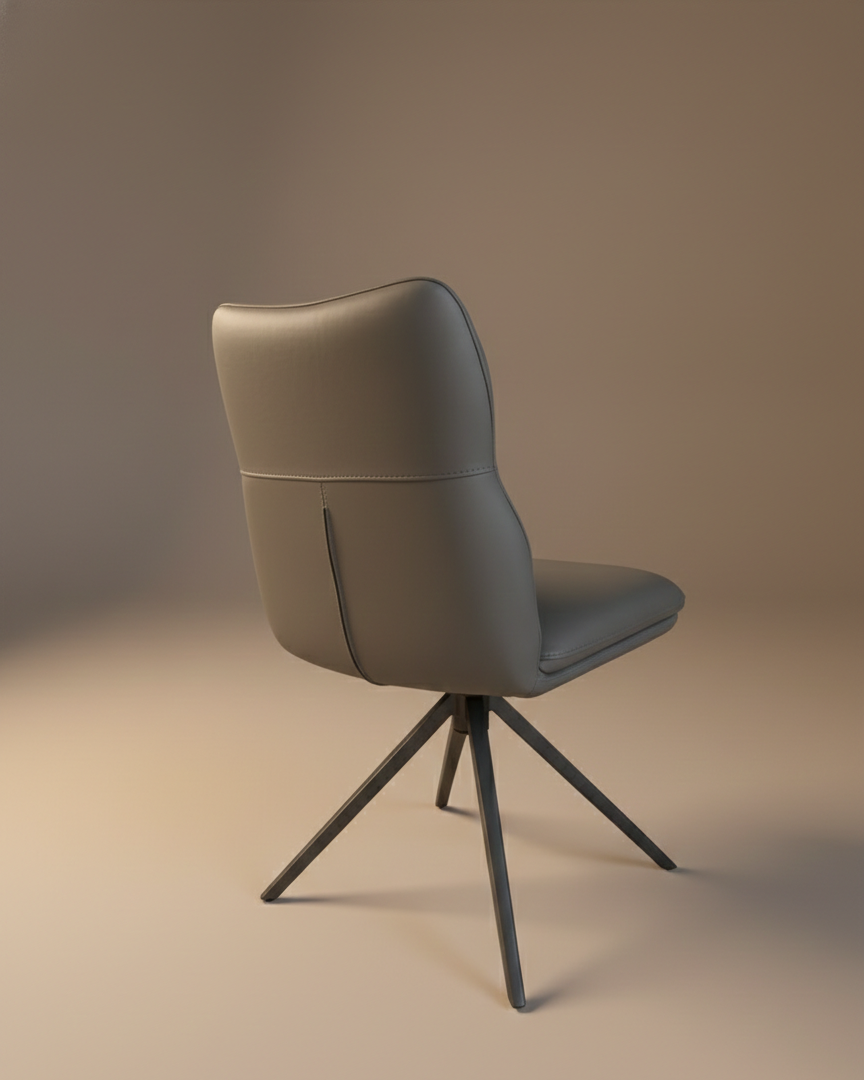 Ritz Grey PU Dining Chair