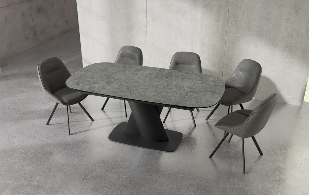 Diva Charcoal Dining Table