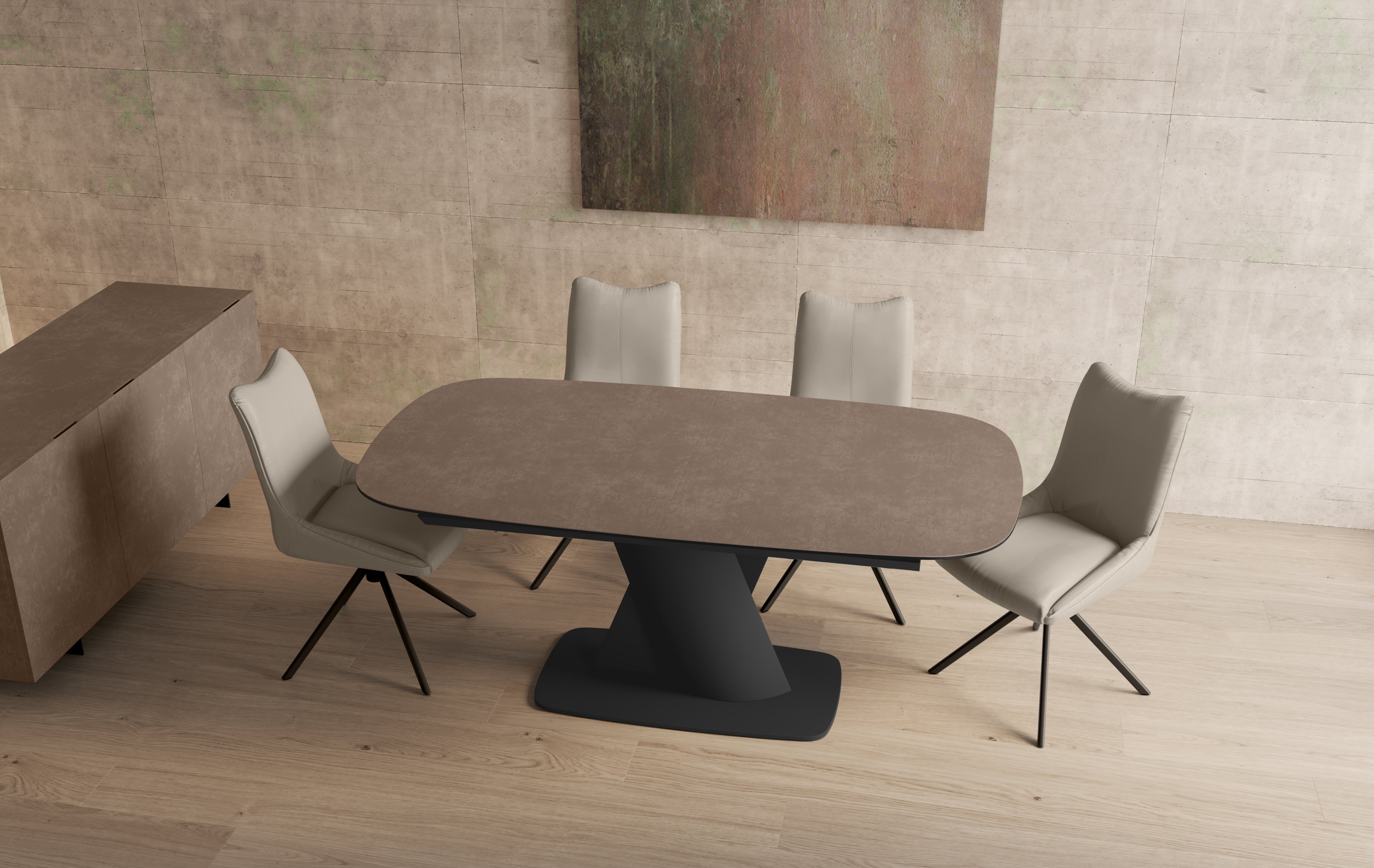Diva Taupe Dining Table