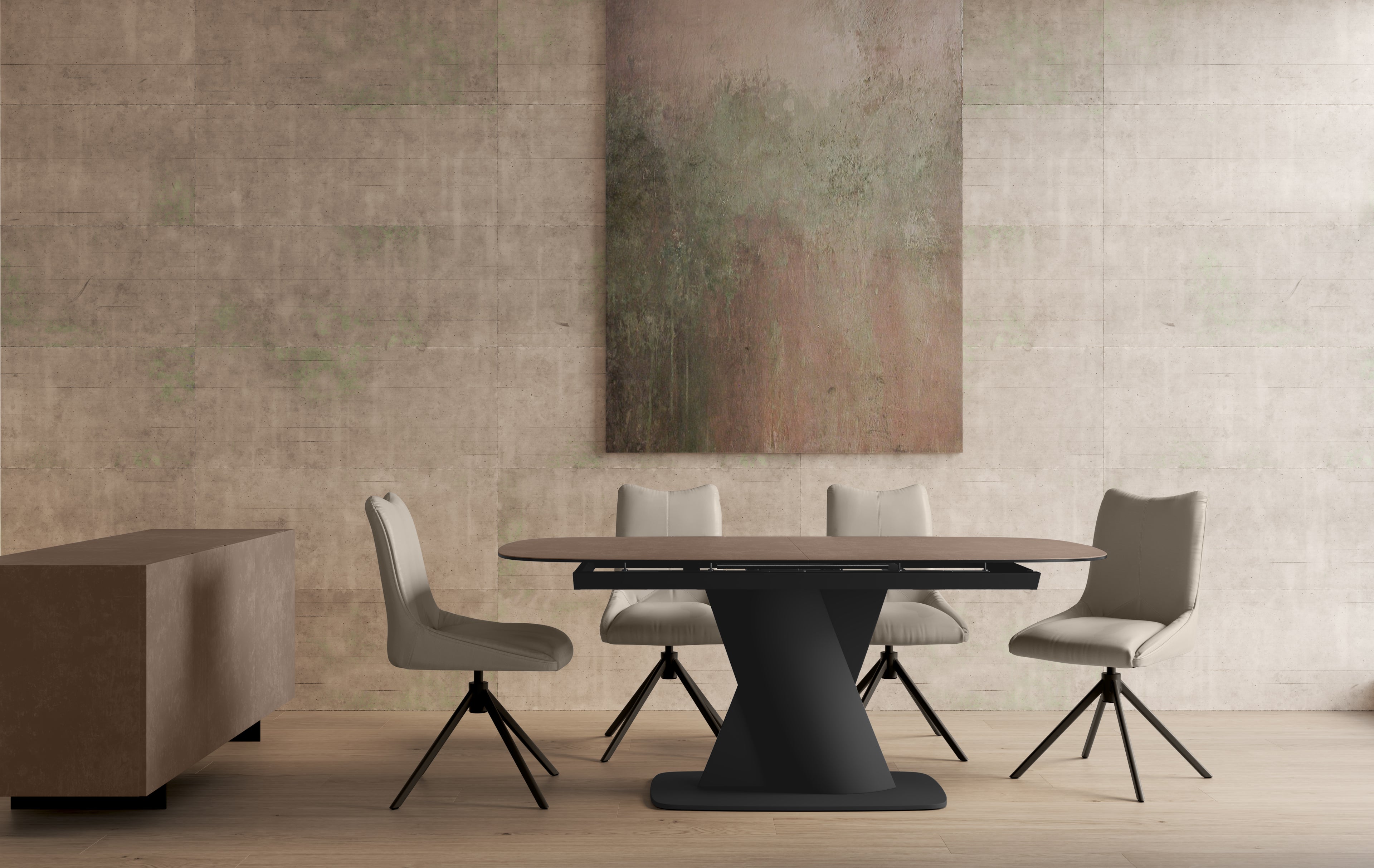 Diva Taupe Dining Table