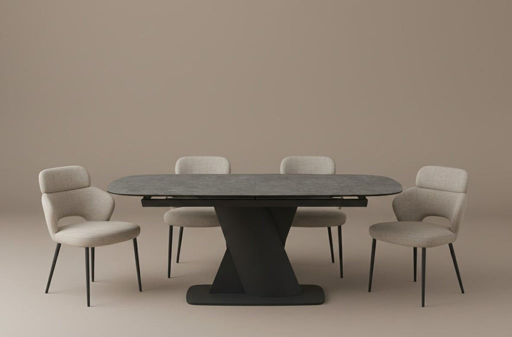 Diva Charcoal Dining Table