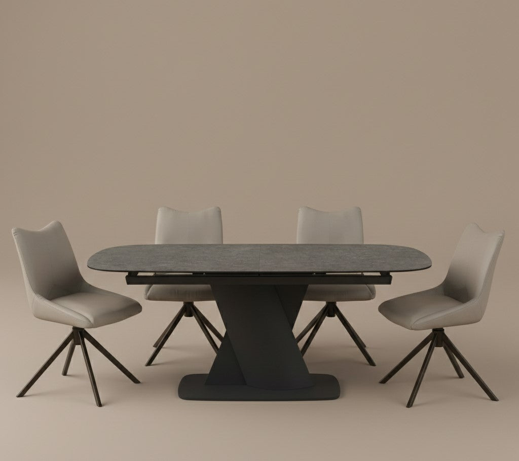 Diva Charcoal Dining Table