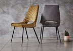 Salto Mustard Velvet Dining Chair